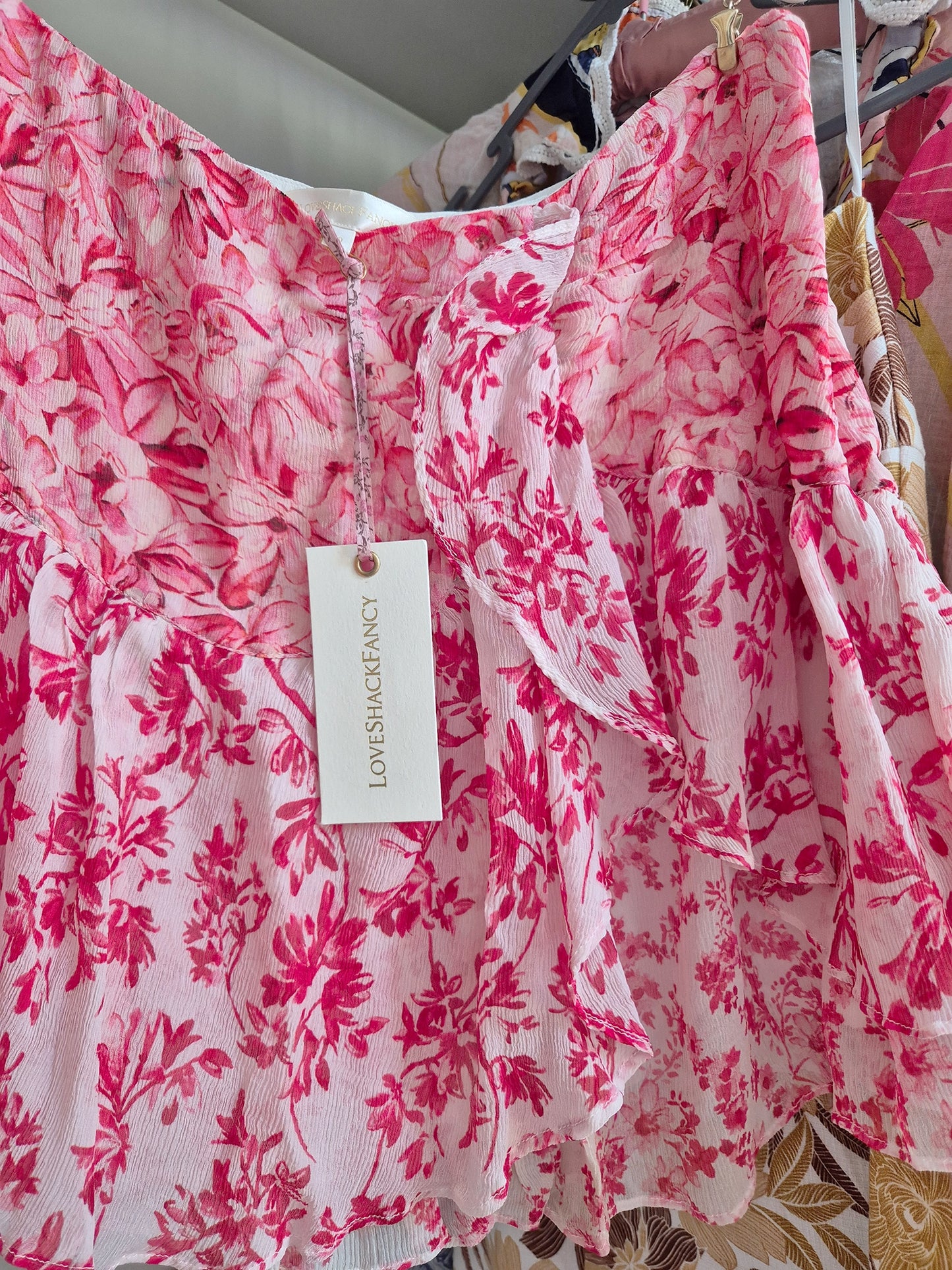 Loveshackfancy 100% silk rara skirt rrp £231