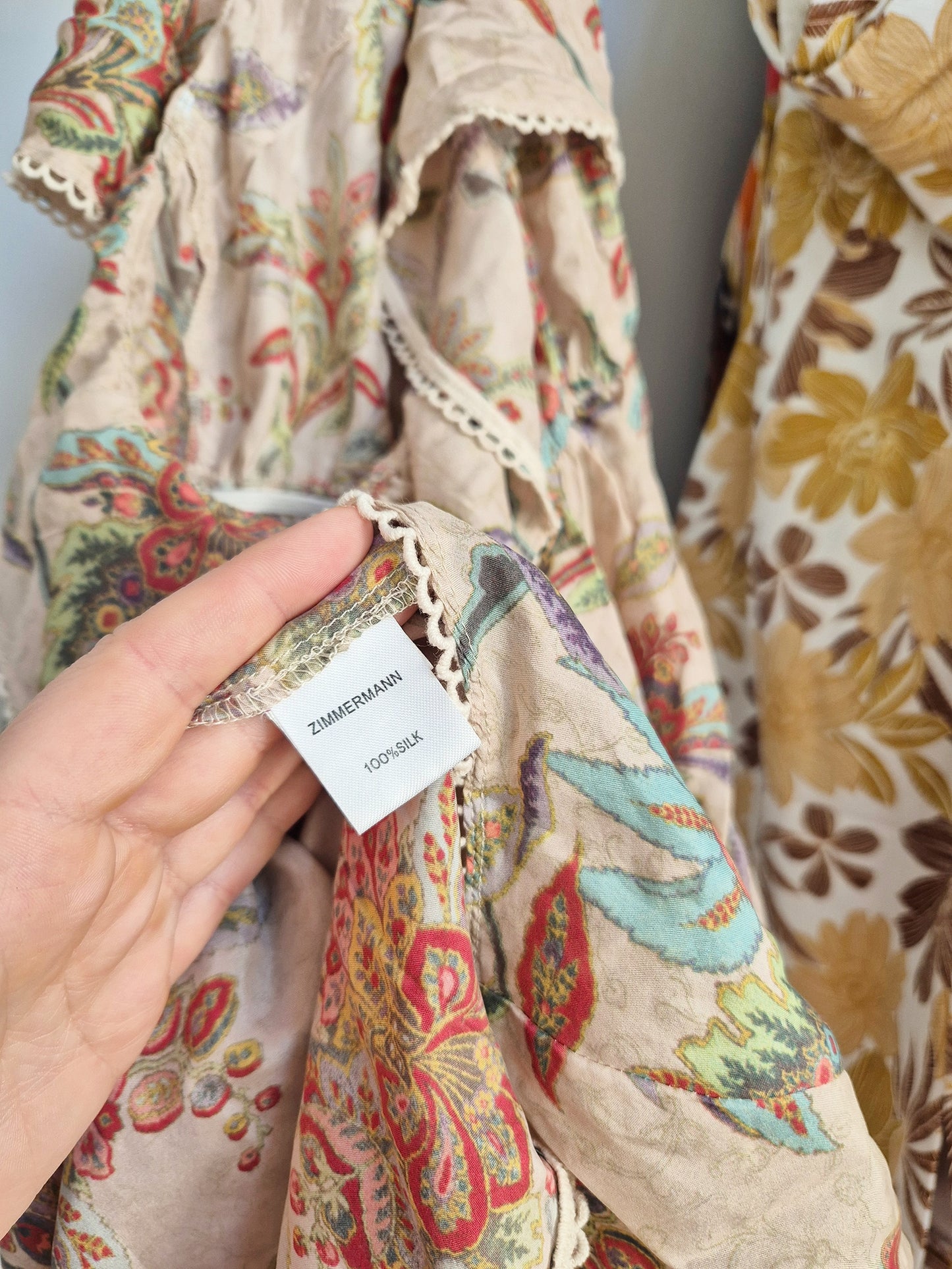 Zimmermann 100% silk mini dress UK S