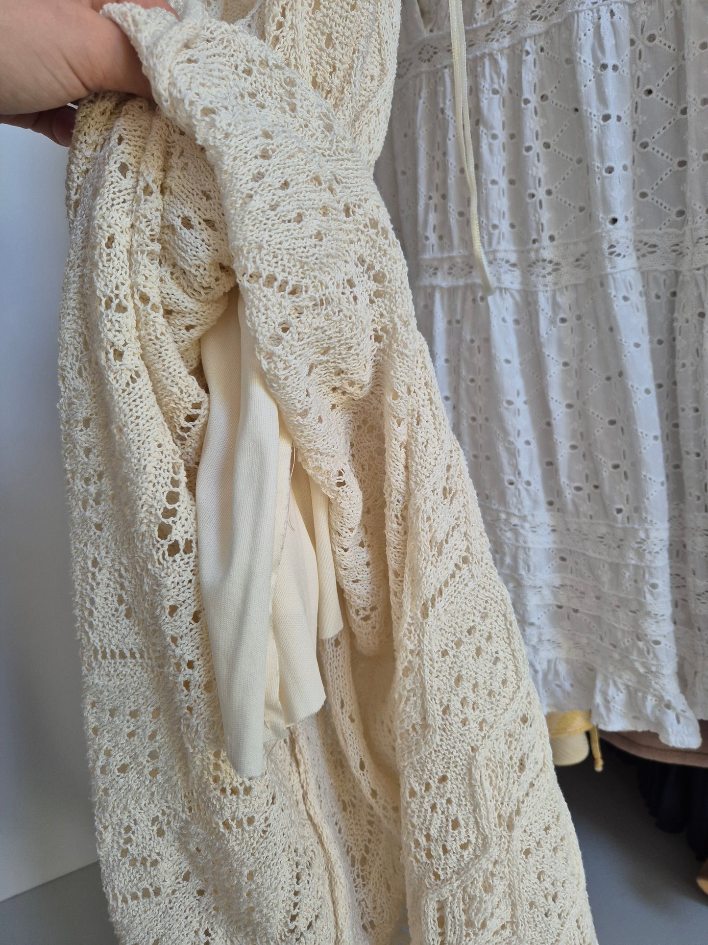 Pull & bear crochet dress UK S