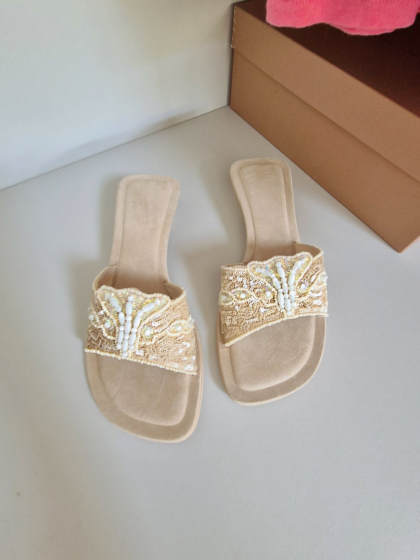 Handmade Beaded sandals UK 4