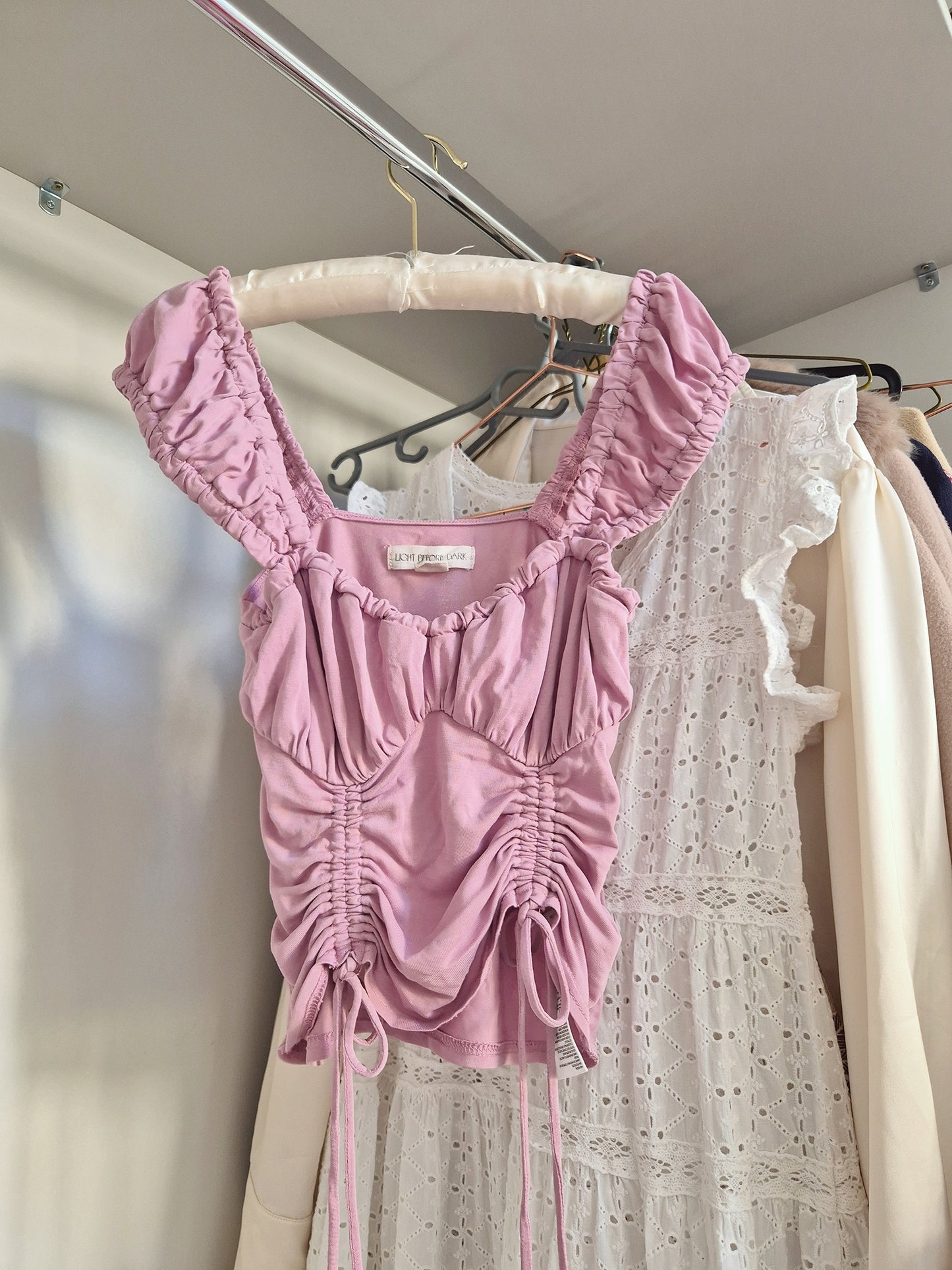 Vintage babydoll ruched cami UK 8