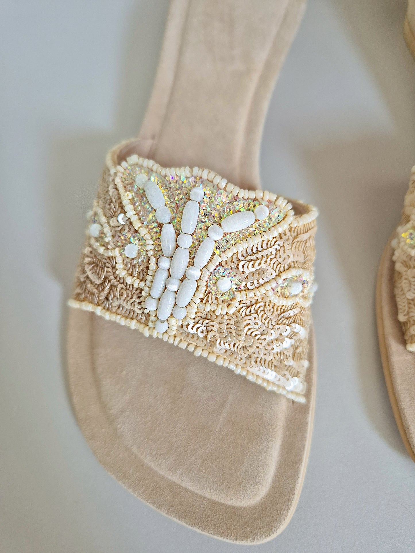 Handmade Beaded sandals UK 4