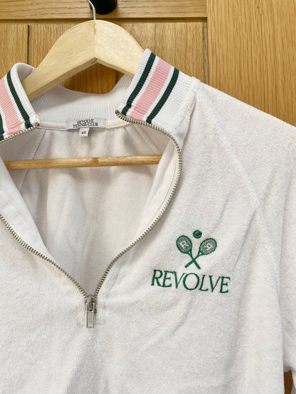 Revolve tennis club Terry cloth pullover UK 8