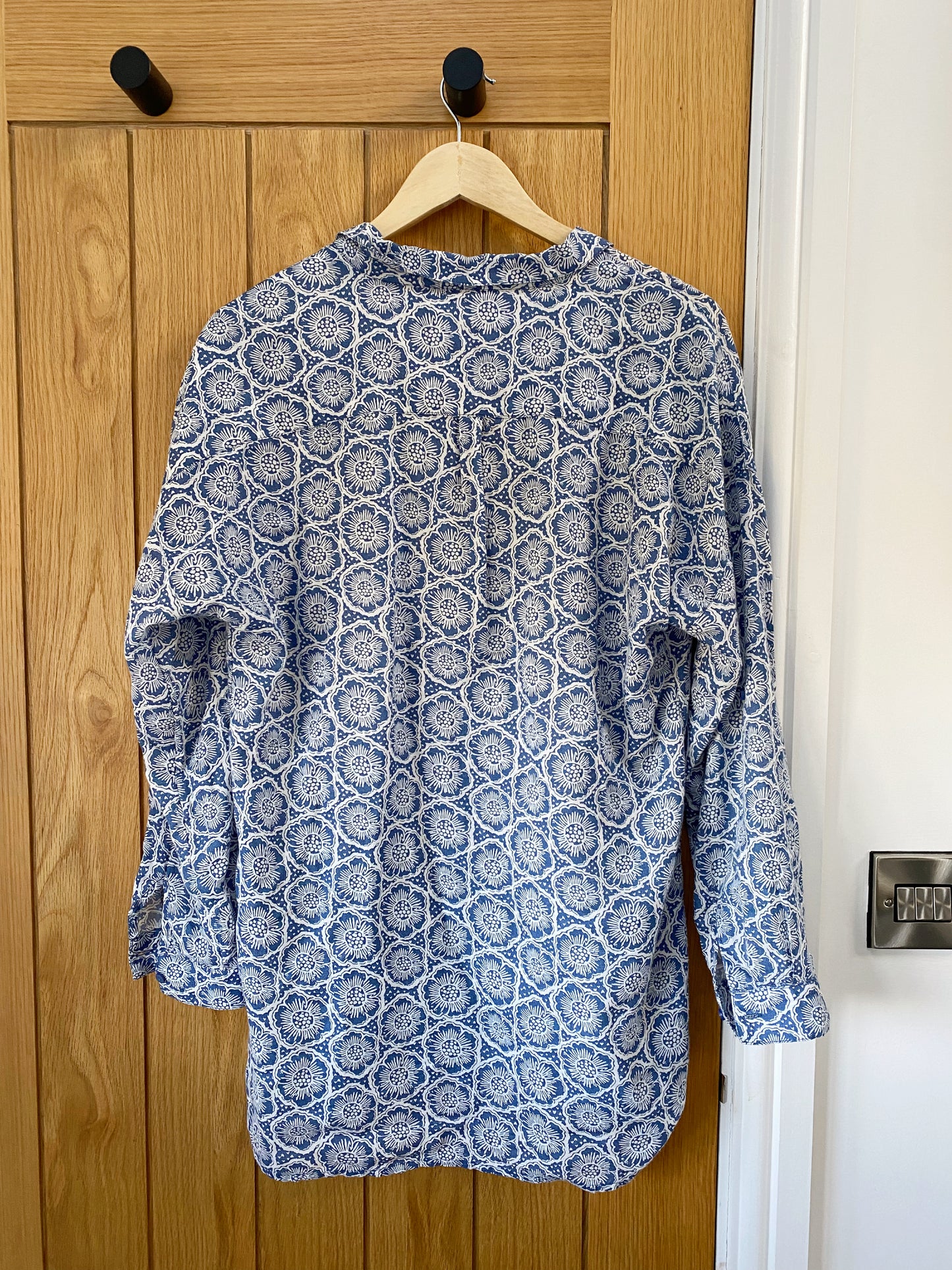 Sea salt Cornwall beach dress / shirt blue