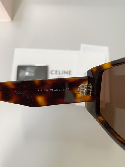 Celine Triomphe Blond tortoise shell sunglasses