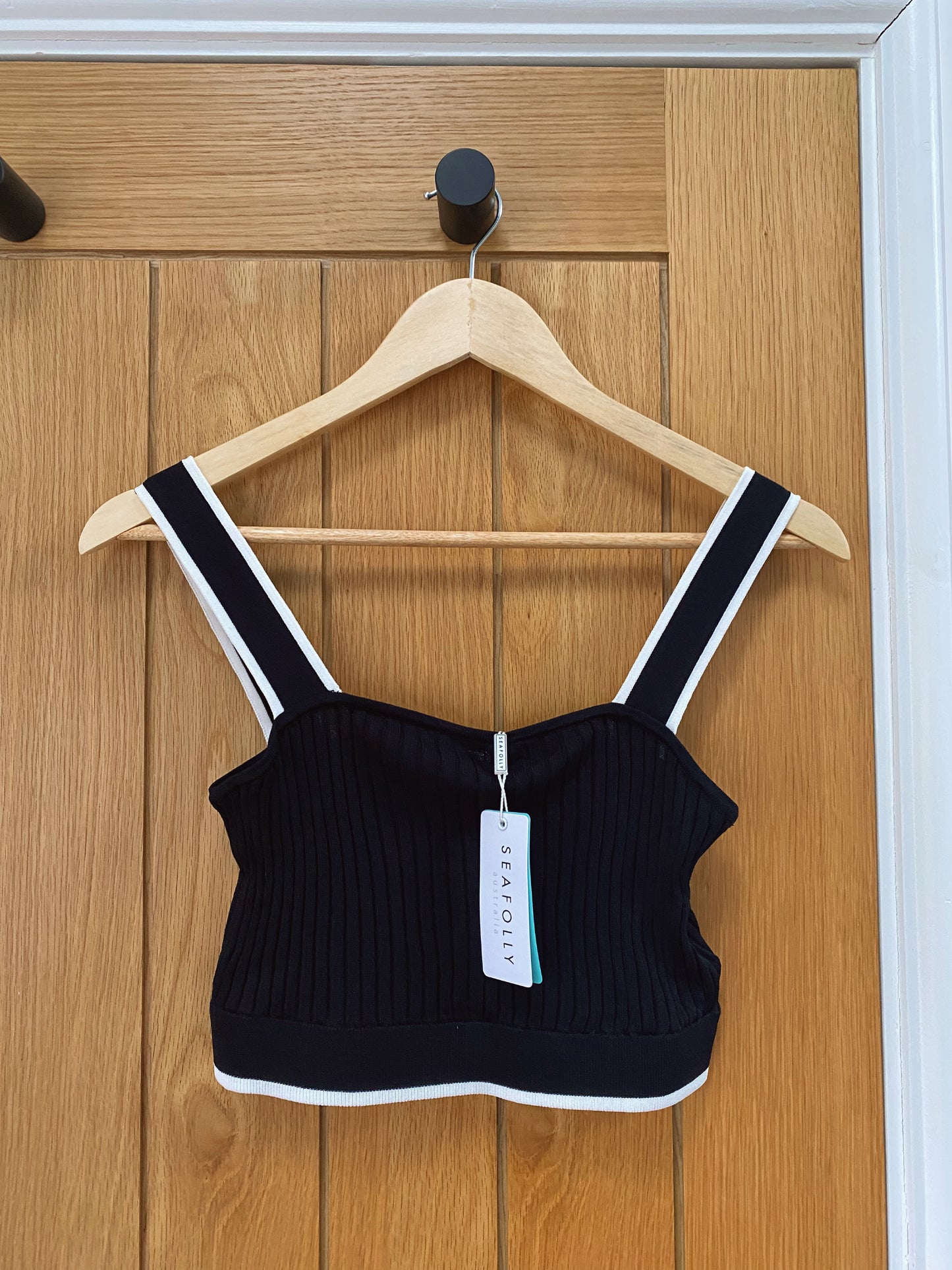 Seafolly black and white cami UK 10