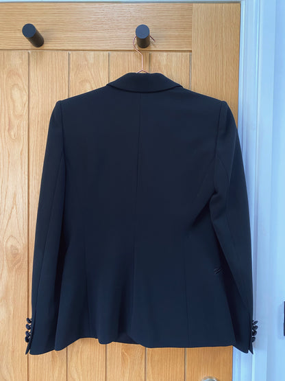 Max Mara tuxedo oversized blazer black UK 10