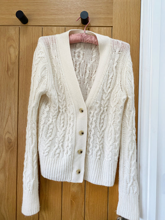 Vince luxury wool cashmere blend cardigan UK 10