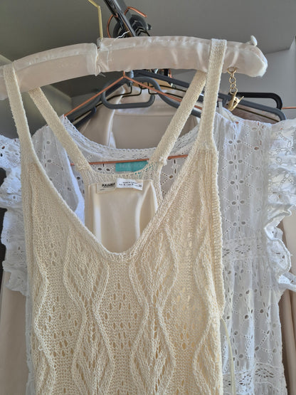 Pull & bear crochet dress UK S