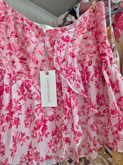 Loveshackfancy 100% silk rara skirt rrp £231