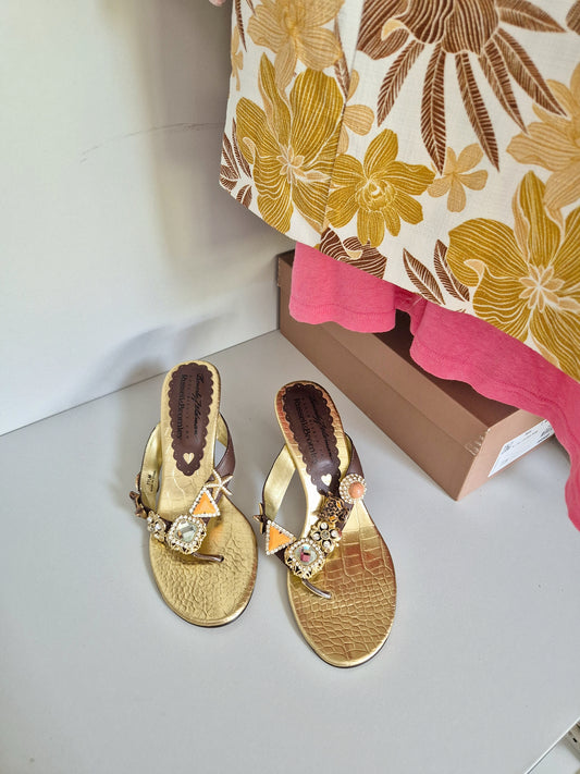 Beverly fieldman Russell & Bromley kitten heels UK 5.5