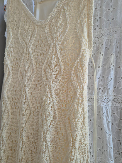 Pull & bear crochet dress UK S