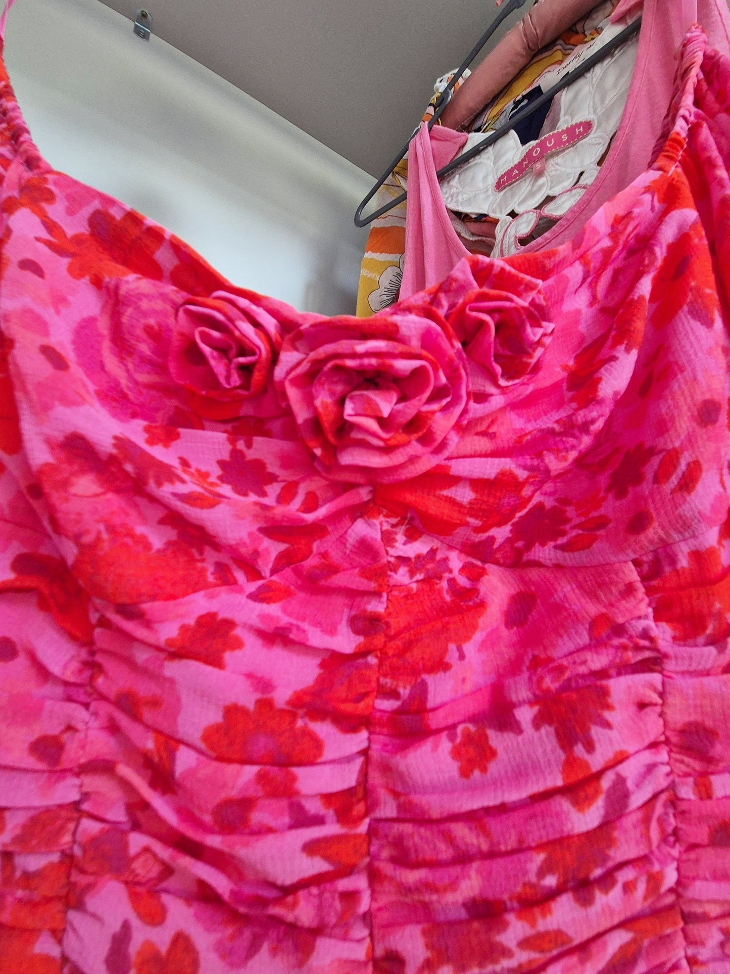Free People floral rose blouse UK XS