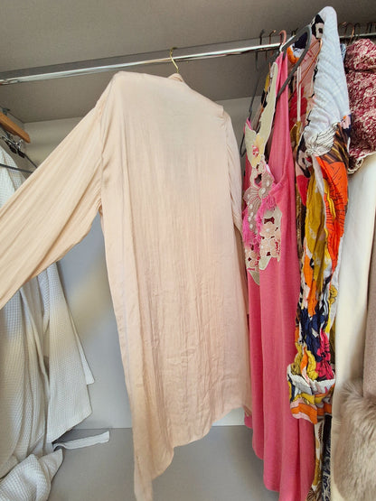 Zara silky long blouse / dress UK 8