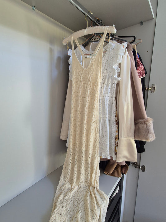 Pull & bear crochet dress UK S