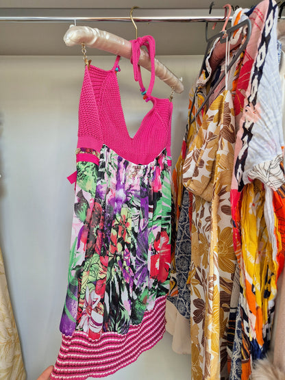 NICHOLAS crochet tropical cami / minindress rrp £239