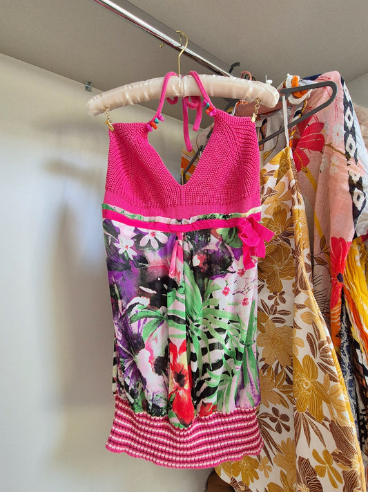 NICHOLAS crochet tropical cami / minindress rrp £239