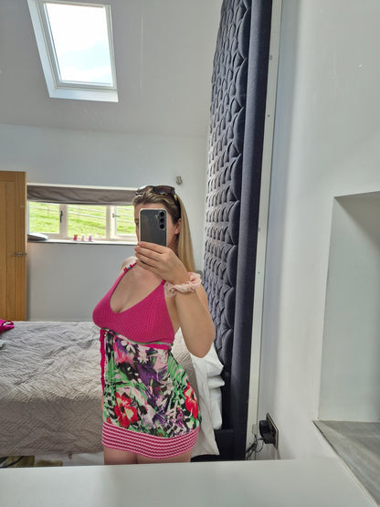 NICHOLAS crochet tropical cami / minindress rrp £239