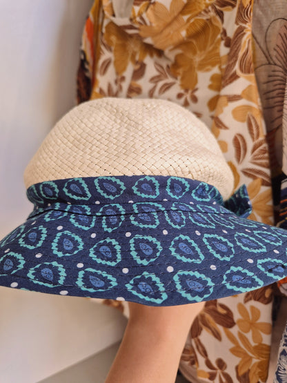 Chloe ladies rattan beach bucket hat