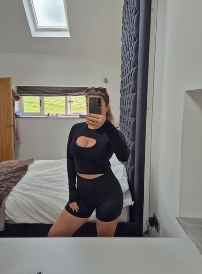 Lululemon long sleeved ribbed training top