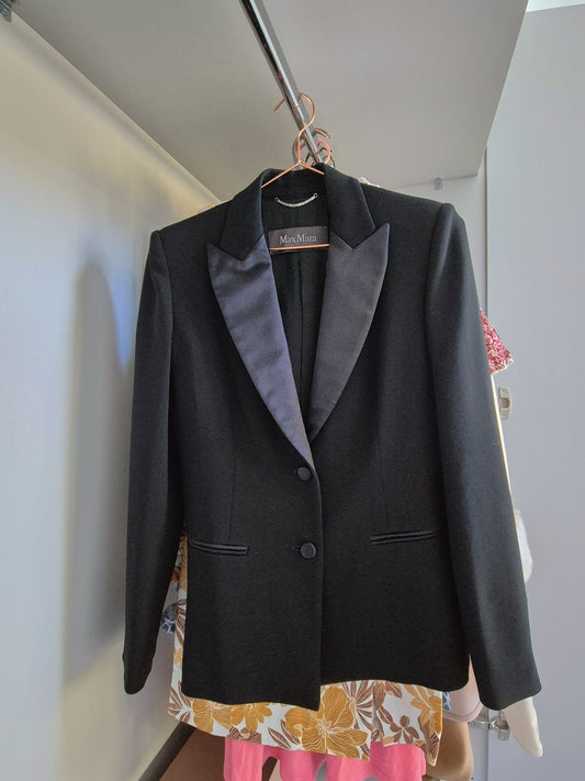 Max mara oversized black blazer UK 8