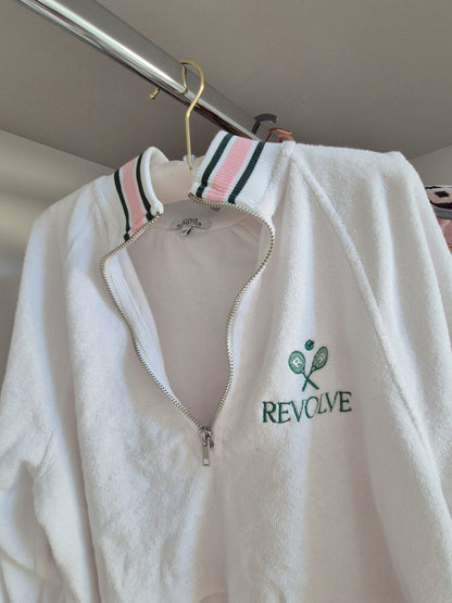 Revolve tennis club towelling crop XS