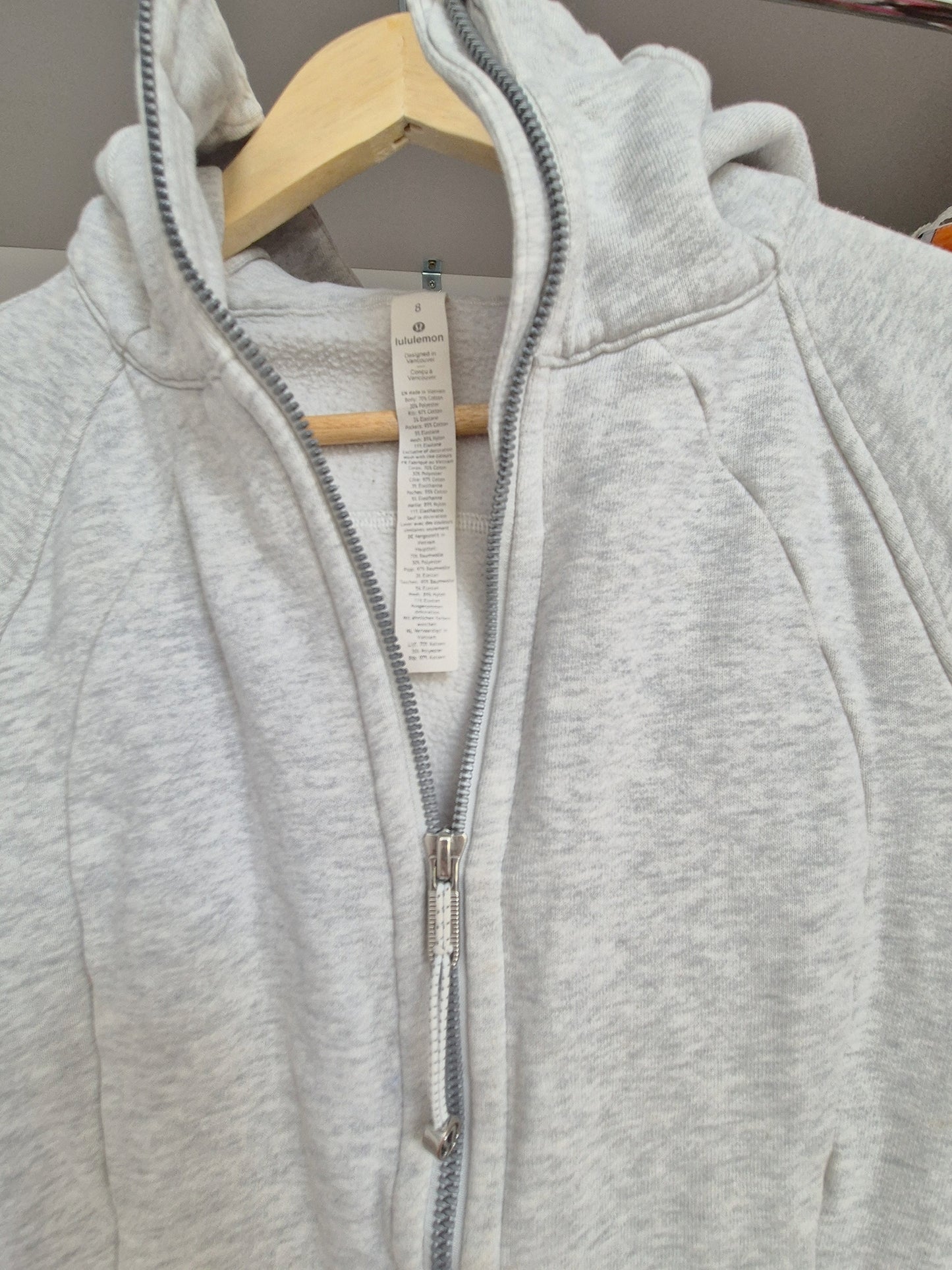 Lululemon hoodie grey US 8