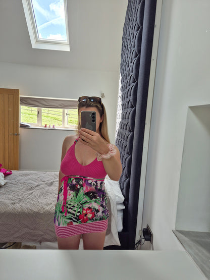 NICHOLAS crochet tropical cami / minindress rrp £239