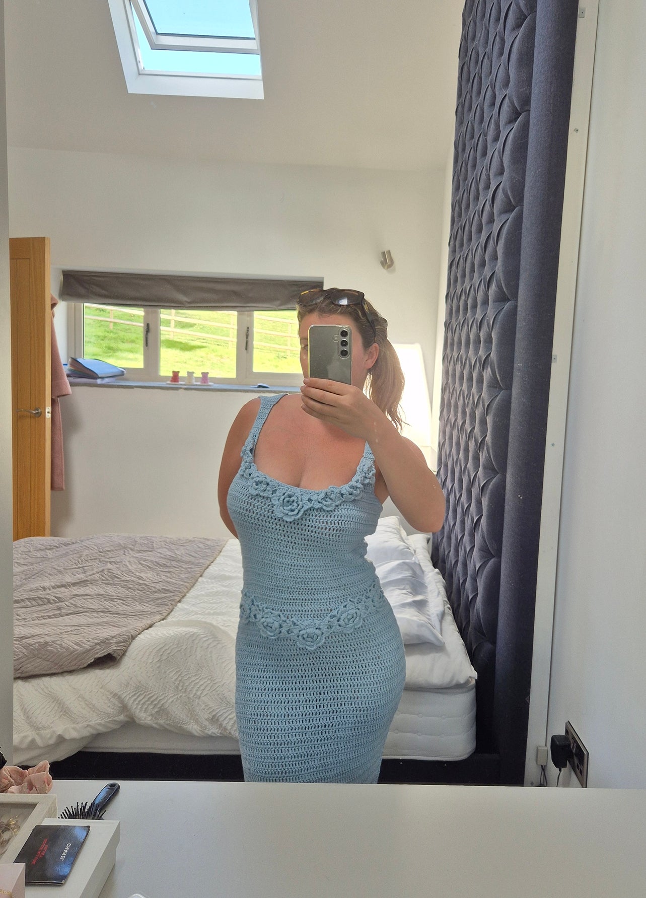Meshki crochet dress UK M