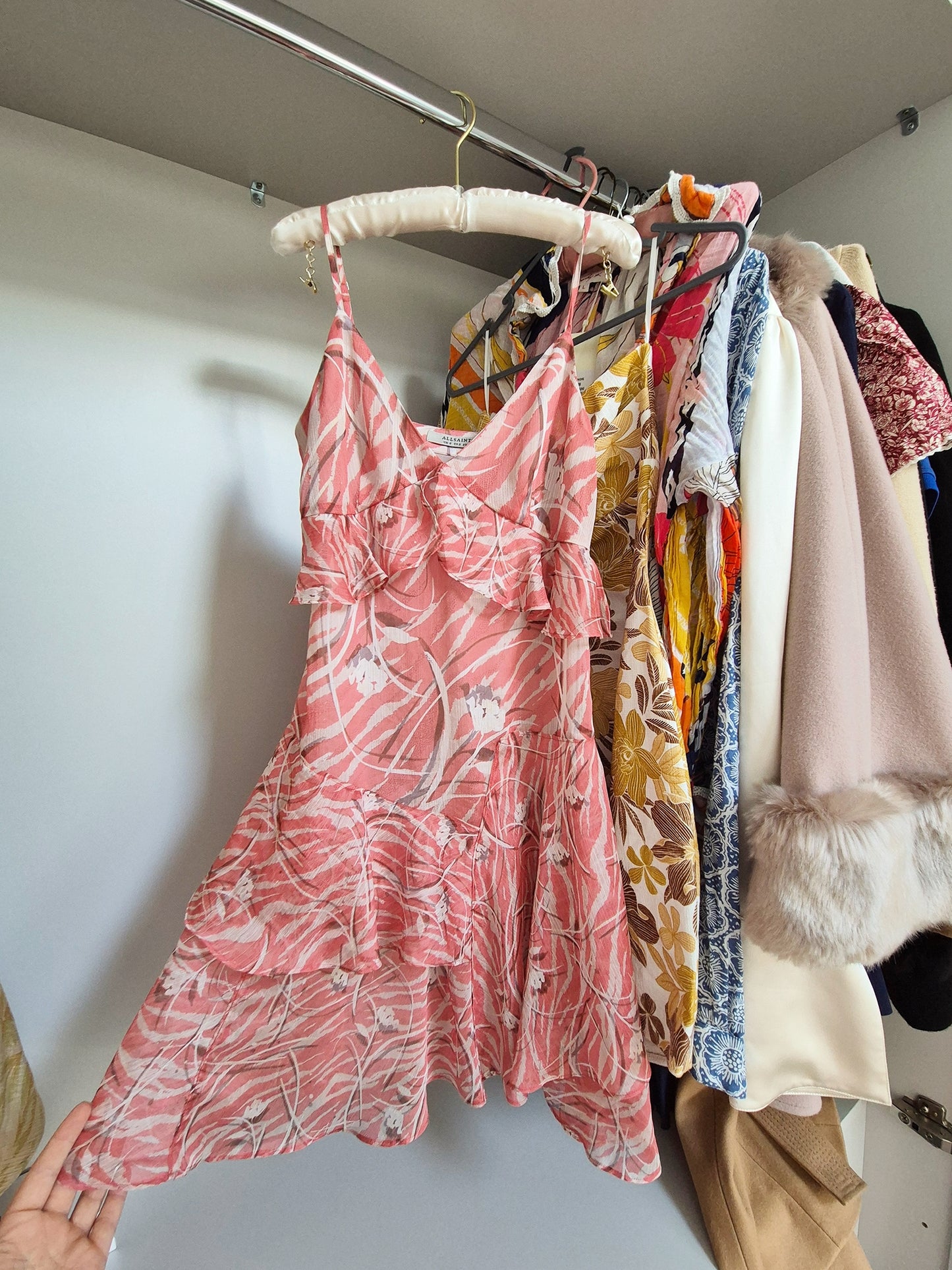 Allsaints ruffle dress XS