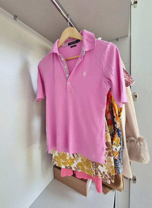 Ralph Lauren polo golf Pink top UK M