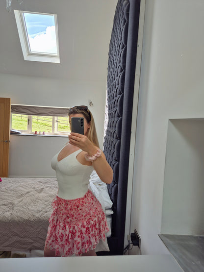 Loveshackfancy 100% silk rara skirt rrp £231