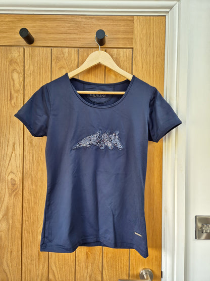 Equiline sequin t shirt Navy UK 10