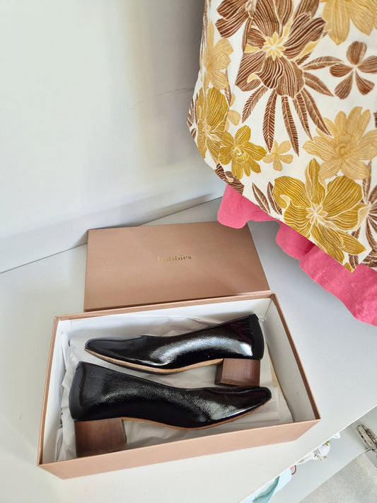 Bobbies Paris Patent Leather Court Shoes UK 4.5