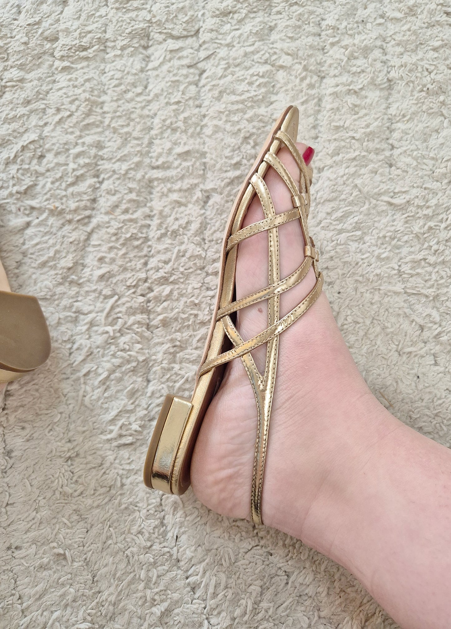 Miu Miu gold heel sandals EU 36