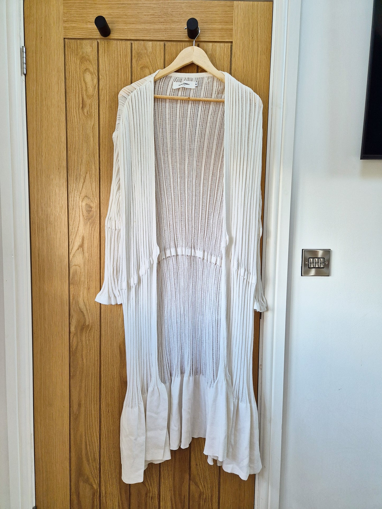 Ioanna Kourbela Mykonos long cotton cardigan UK 8