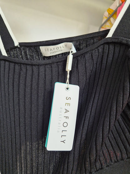 Seafolly black and white cami UK 10