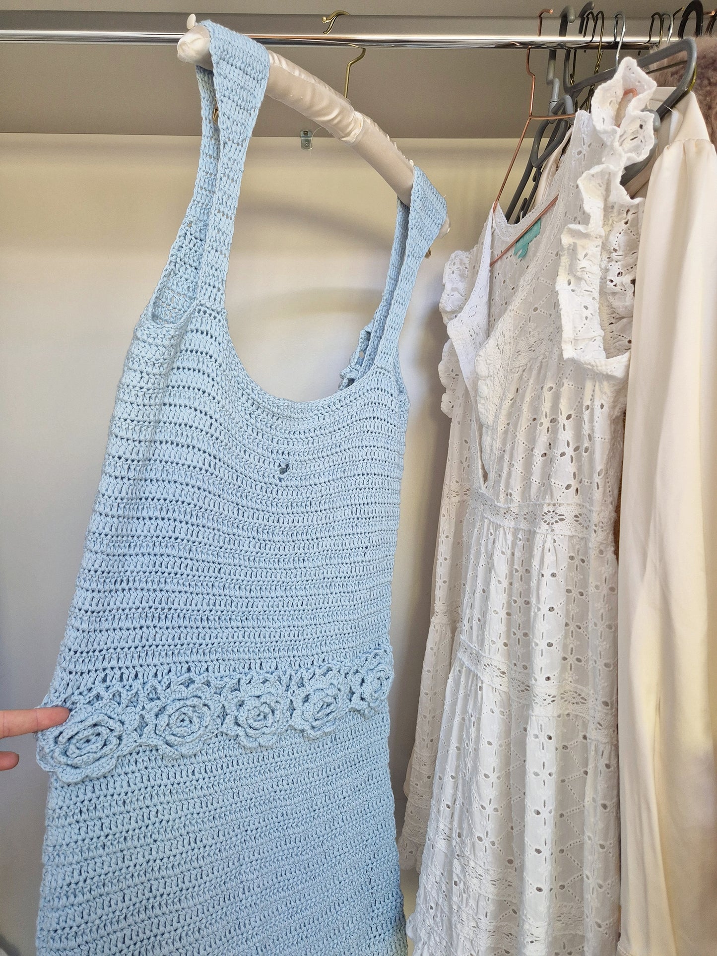 Meshki crochet dress UK M