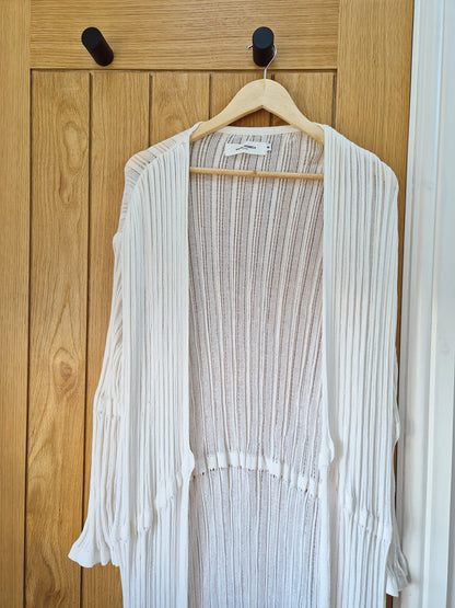 Ioanna Kourbela Mykonos long cotton cardigan UK 8