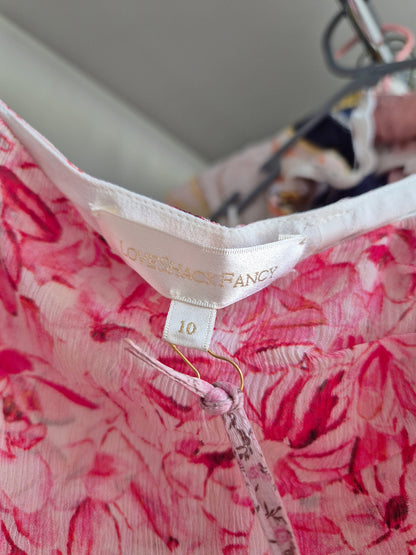 Loveshackfancy 100% silk rara skirt rrp £231