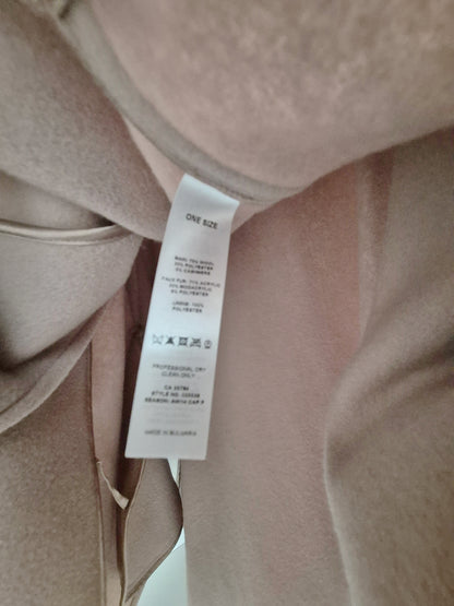 Jacques vert luxury cashmere and faux fur cape