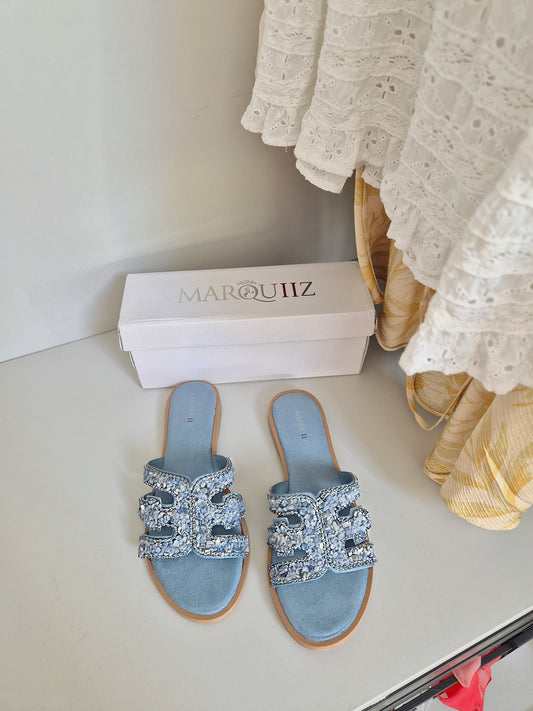 Blue stone sandals UK 4.5